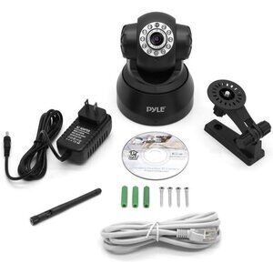 Pyle Wireless Home Security IP Camera WiFi Remote H.264 MJPEG Video Monitor